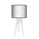 Czarne kropki lampa trójnóg mała Fotolampy