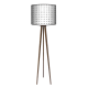 Czarne kropki lampa trójnóg duża Fotolampy