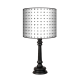 Czarne kropki Qureen lampa Fotolampy