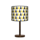 Fotolampa Black and yellow - lampa stojąca mała buk