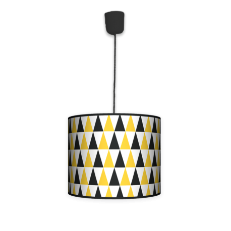 Fotolampa Black and yellow - lampa stojąca mała calvados