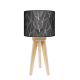 Fotolampa Czarny las - lampa stojąca mała buk