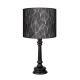 Fotolampa Czarny las - lampa stojąca mała wenge