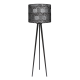 Grey lampa trójnóg drewniana duża Fotolampy