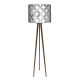 Light Grey lampa trójnóg drewniana duża Fotolampy