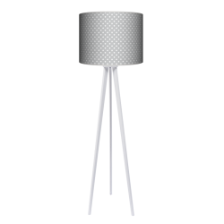 Gwiazdki trójnóg lampa drewniana duża szara Fotolampy