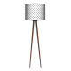 Gwiazdki trójnóg lampa drewniana duża Fotolampy