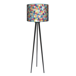 Kolorowa trójnóg lampa drewniana Fotolampy