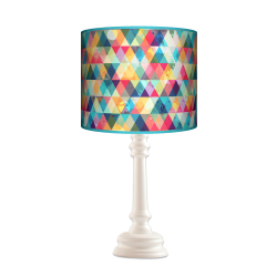 Fotolampa Kolorowa - lampa stojąca mała orzech