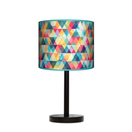 Fotolampa Kolorowa - lampa stojąca mała wenge