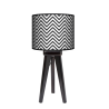 Modern trójnóg lampa drewniana mała Fotolampy