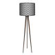 Modern trójnóg lampa drewniana duża Fotolampy