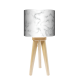 Marmur lampa trójnóg drewniana mała Fotolampy