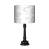 Marmur Queen lampa drewniana Fotolampy
