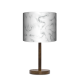 Marmur lampa stołowa drewniana duża Fotolampy