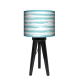 Paintbrusk lampa trójnóg drewniana mała Fotolampy