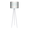 Pastelowy Zygzak lampa trójnóg drewniana duża Fotolampy