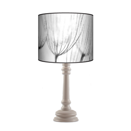 Dmuchawce Queen lampa stojąca drewniana Fotolampy