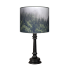 Mgła Queen lampa stojąca drewniana Fotolampy