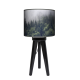 Mgła trójnóg lampa stojąca drewniana mała Fotolampy