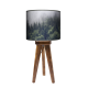 Mgła trójnóg lampa stojąca drewniana mała Fotolampy