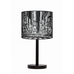 Nowy Jork lampa stojąca drewniana duża Fotolampy