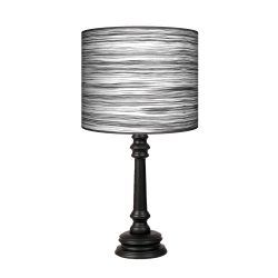 Zebra Queen lampa stojąca drewniana Fotolampy