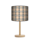 Kratka piaskowa lampa stojąca drewniana duża Fotolampa