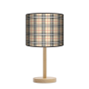 Kratka piaskowa lampa stojąca drewniana duża Fotolampy