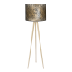 Cętki lampa trójnóg drewniana duża Fotolampy
