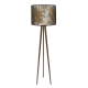 Cętki lampa trójnóg drewniana duża Fotolampy