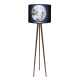 Moon lampa trójnóg drewniana duża Fotolampy