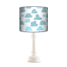 Chmury Queen lampa stojąca drewniana Fotolampy