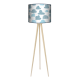 Chmury lampa trójnóg drewniana duża Fotolampy