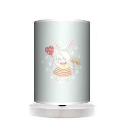 Bunny Girl lampka stołowa drewniana mała Fotolampy