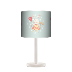 Bunny Girl lampka stołowa drewniana duża Fotolampy