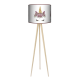 Glamour Unicorn trójnóg lampka drewniana duża Fotolampy