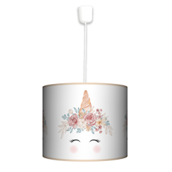 Floral Unicorn lampa wisząca duża Fotolampy