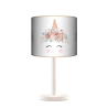 Floral Unicorn lampka drewniana duża Fotolampy