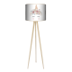 Floral Unicorn lampka trójnóg drewniana duża Fotolampy