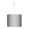 Kropki szare lampa wisząca duża Fotolampy