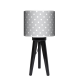 Kropki szare trójnóg lampa wisząca mała Fotolampy