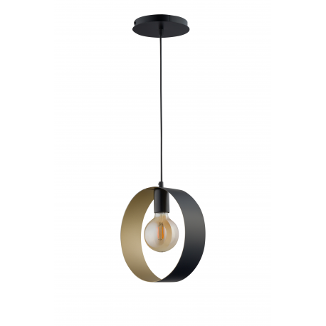 Hoop lampa wisząca czarna/złota 32283 Sigma