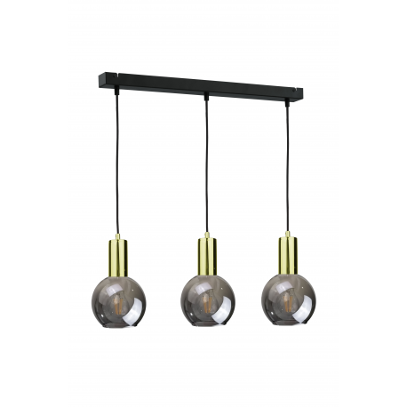 Supra Black/Gold lampa wisząca 1244 Keter Lighting