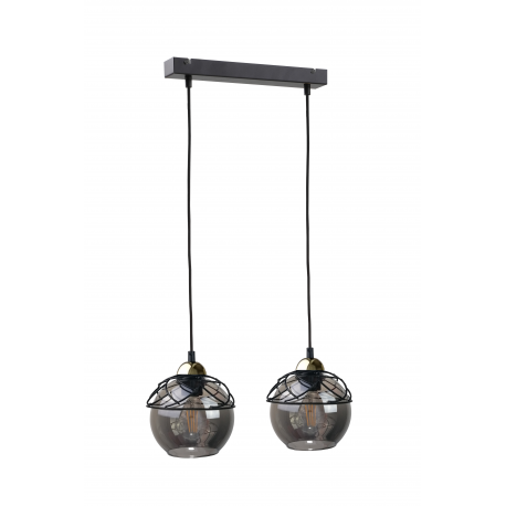 Mera Gold/Black lampa wisząca 1531 Keter Lighting