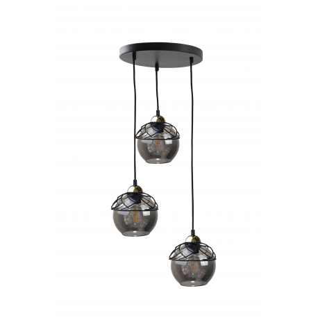 Mera Gold/Black lampa wisząca 1533 Keter Lighting