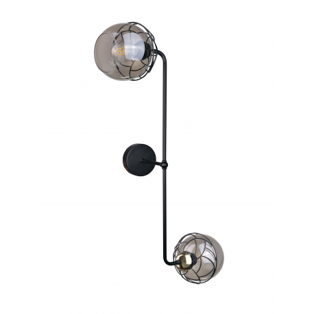 Mera Gold/Black kinkiet 1537 Keter Lighting