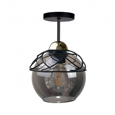 Mera Gold/Black plafon 1538 Keter Lighting