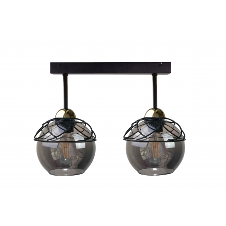 Mera Gold/Black plafon 1539 Keter Lighting