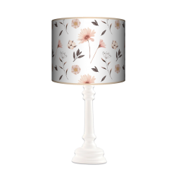Pastelowe kwiatki queen lampka drewniana Fotolampy
